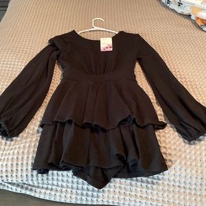 Fancy black romper, NWT